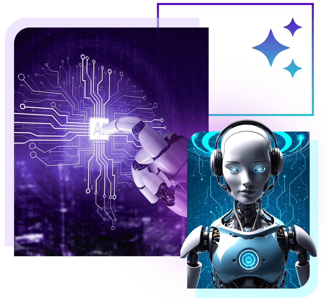 Henceforth Solutions AI team collaborating with a robotics assistant