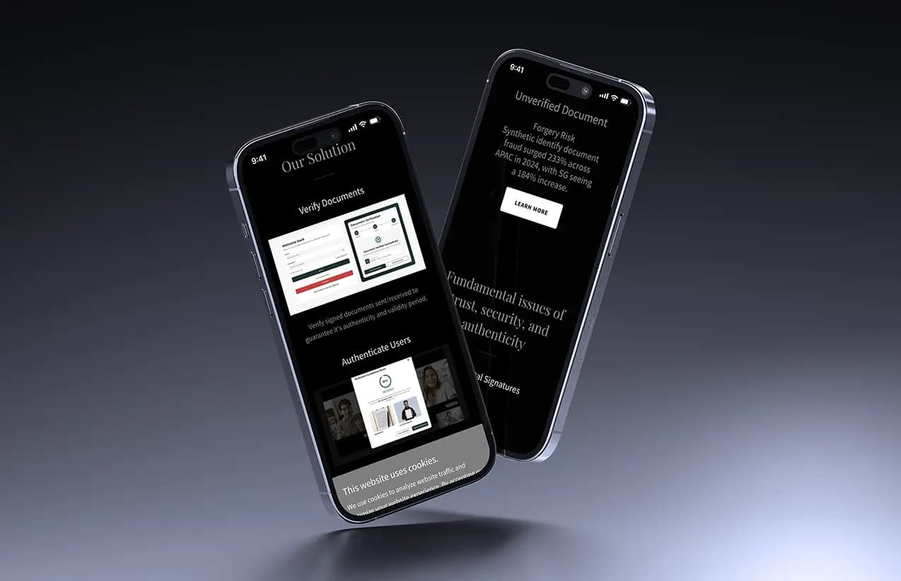Veridico secure e-signing workflow