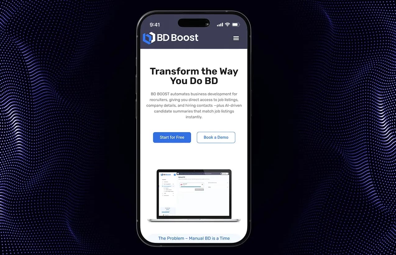BD Boost AI mobile app screens