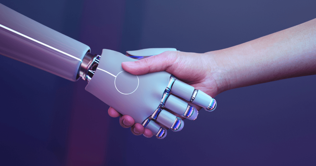 Ai handshake with human