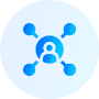 Social networking solution icon
