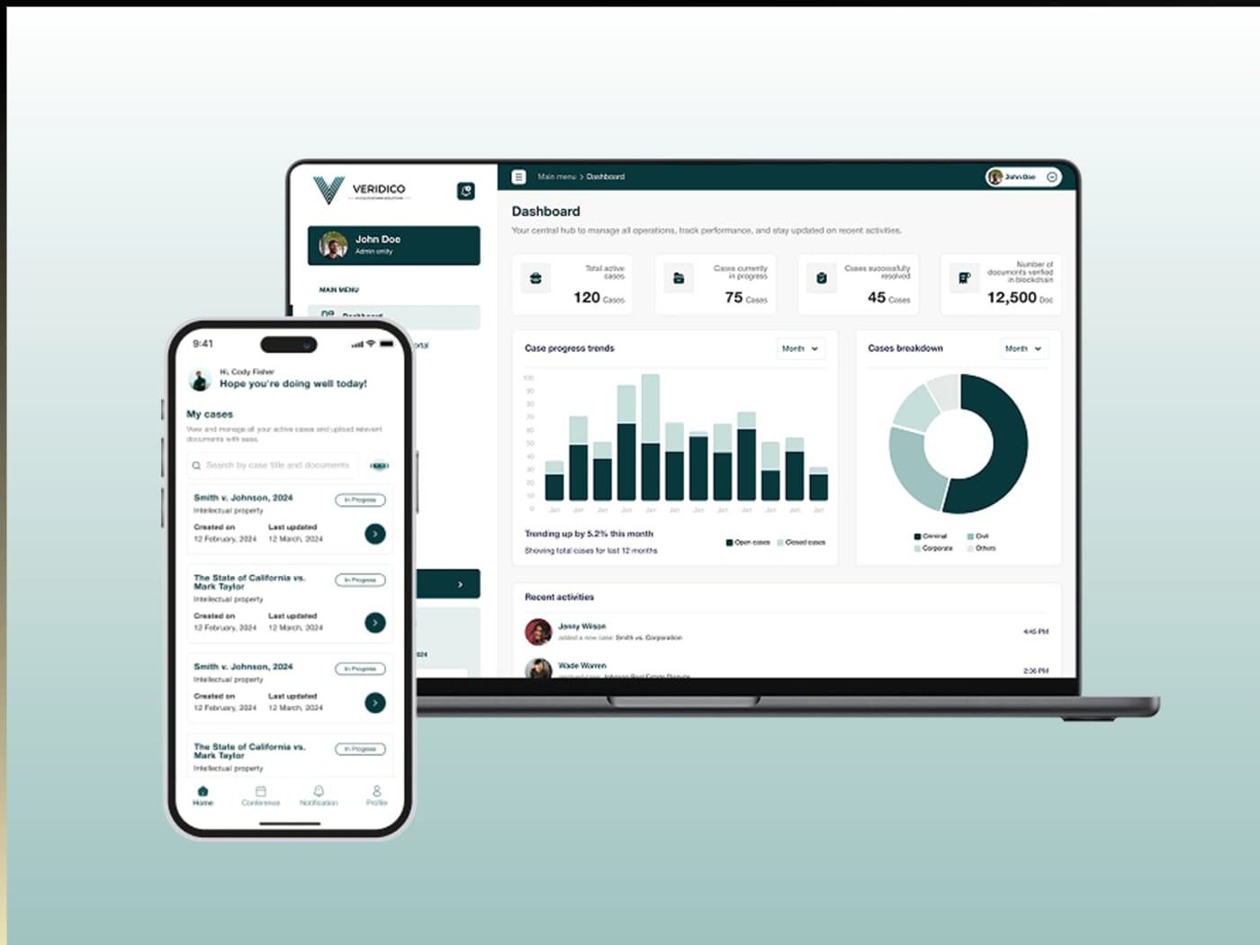 Veridico AI and blockchain platform