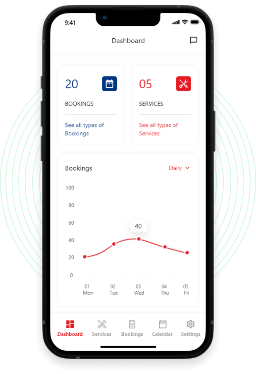 taskrabbit clone dashboard