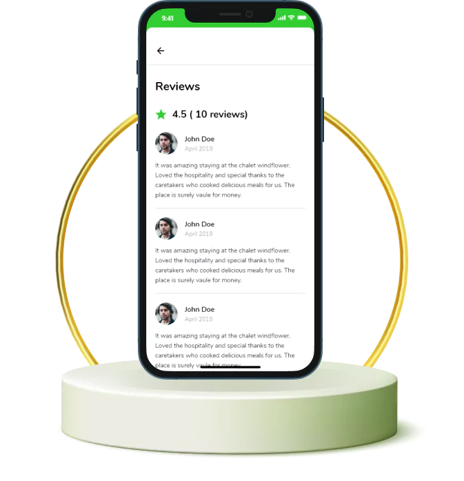 Rating & Reviews in airbnb clone
