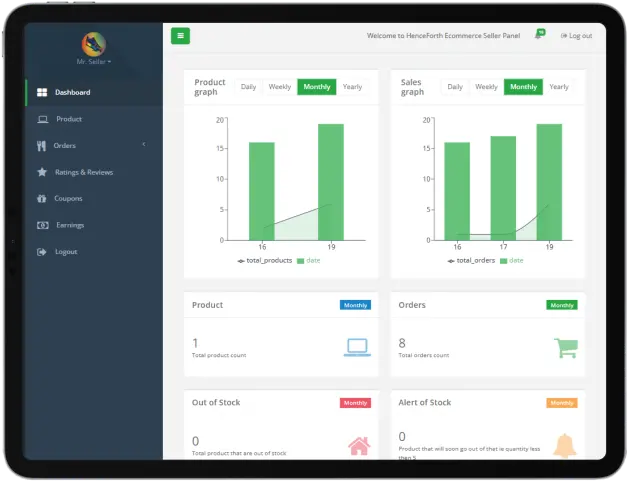 Amazon Clone Vendor Panel