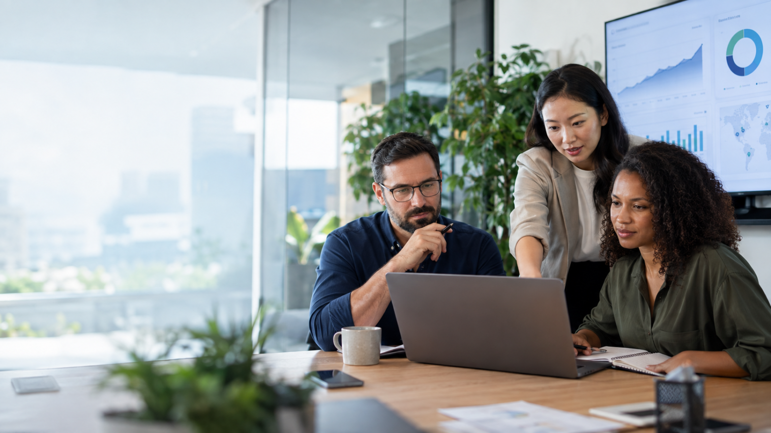 Business team planning AI agent workflows